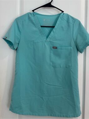 Figs Medical Scrub Top in Mint Green